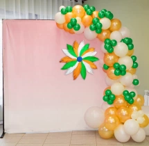 festival decorations Tricolor L Arch Balloon Decor